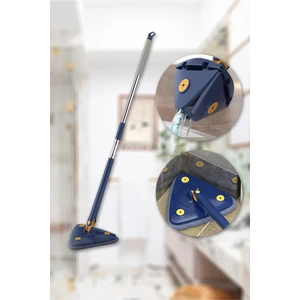 Kendinden Sıkmalı Üçgen Mop - Yer, Cam, Tavan - Köşeler Için Mükemmel ve Pratik Temizlik Yedek Bezli