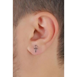 Agai Silver Ankh Model Gümüş Erkek Küpe