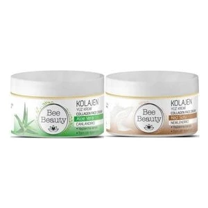 Bee Beauty Aloe Vera Kolajen Yüz Kremi 50 ml + Keçi Sütü Kolajen Yüz Kremi 50 ml