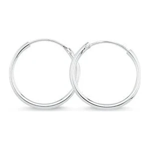 Agai Silver Mini Halka Model 15 mm Kadın Gümüş Küpe