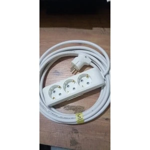 5 Metre 3 Lü 3x2.5 mm Topraklamalı Isıtıcı Uzatma Ara Kablosu . Kalın Kablo Tam Kesit