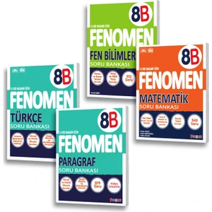 Fenomen 8. Sınıf Matematik Türkçe Fen Bilimleri Paragraf -B