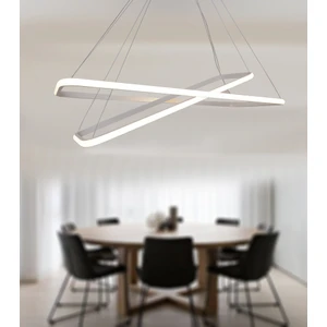 Tt Aydınlatma Tt400-2 By Tt Aydınlatma Dikdörtgen 2 Li Mat Beyaz Led Avize