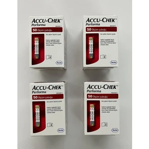 Performa Nano 50'Li Strip 4 Kutu (200 Strip) Accu Chek  (1 Yıldan Uzun Son Kullanım Tarihli)