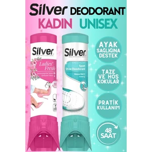 2'li Kadın ve Unisex Ayakkabı Deodorantı Koku Giderici Önleyici 100 ml Ladies&unisex Fresh Çekecek Hediyeli