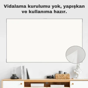 Sinema Projeksiyon Perdesi Anti-Işık Ev Iş Okul  Için Yansıtıcı Kumaş Projektör Perdesi 72 Inc