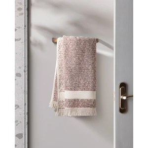 Madame Coco Brest Ipliği Boyalı Yüz Havlusu - Pudra - 50 x 85   cm   - Natural Koleksiyon