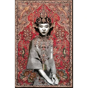 Rugs Modern Mira 926 Vintage Ve Yüz Figürlü Saçaklı Dokuma Taban Halı