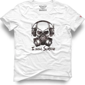 Nükleer Kuru Kuru  Kafa Tasarım  Tişört, Kuru Kafa Baskılı Tişört, Tasarım Tişört