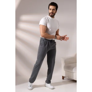 Erkek Düz Paça Eşofman 21569 Füme