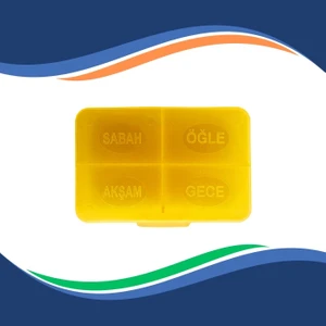 Günlük Ilaç Saklama Kutusu Renkli Ilaç Kutusu Yüksek Kalite Plastik Kutu