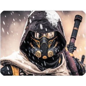 40X30CM Gaming Oyuncu Mousepad Kaymaz Kauçuk Taban Dikişli Kenar Samuray Robot MP034030