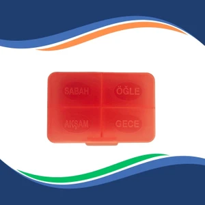 Günlük Ilaç Saklama Kutusu Renkli Ilaç Kutusu Yüksek Kalite Plastik Kutu