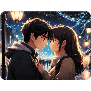 40X30CM Gaming Oyuncu Mousepad Kaymaz Kauçuk Taban Dikişli Kenar Anime Love MP044030