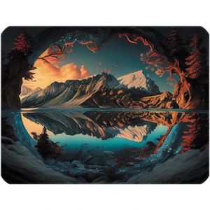 40X30CM Gaming Oyuncu Mousepad Kaymaz Kauçuk Taban Dikişli Kenar Majestic Mountain MP064030