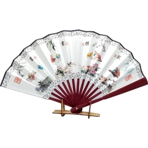 Dünyadan Hediyeler Çin Bambu Kraft Kağıt Yelpaze Orta Çanta Boy No.13