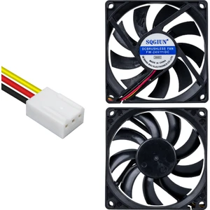 Powermaster IC-216 3 Pin Kablolu 80X80X15 mm 24 Volt Fırçasız Dc Kasa Fanı Soğutucu Fan 8X8X1.5 cm