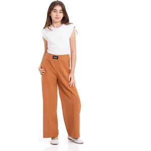 Boru Paça Beli Lastikli Kız Çocuk Pantolon
