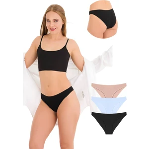 10010 Slip 3'lü Bikini Külot Paketi 10010-V4
