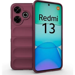 4U Sky Xiaomi Redmi 13 5g/13 4g Kılıf Tpu Koruyucu Arka Kapak-Şarap Kırmızısı Için (Yurt Dışından)