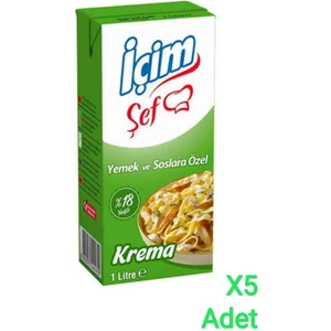 Şef Krema % 18 Yağlı 1lt x 5 Adet
