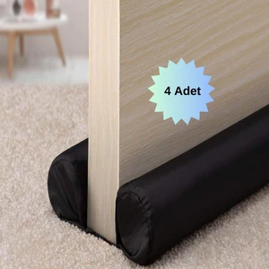 4 Adet Kapı Altı Rüzgar Önleyici Kapı Altı Yalıtım Eşik Süngeri Isı Işık Toz Soğuk Gürültü Önleyici