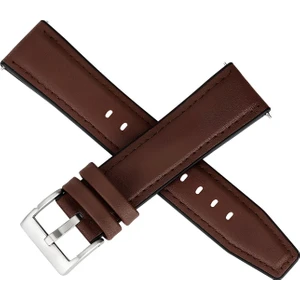 Fossil ES5068 Kahverengi Hakiki Deri Silikon Kaplama Saat Kordonu Kayışı 46MM