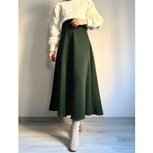 Cng Moda Scuba Kumaş Tesettür Kloş Etek