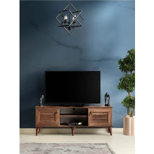 130 Cm Barok Ceviz Panjurlu Tv Sehpası