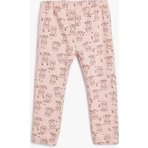 Jogger Eşofman Altı Beli Lastikli Tilki Baskı Detaylı