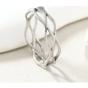 Çelik Silver Sarmal Model Bayan Yüzük EV29BY