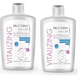 Dr. C. Tuna Vitalizing Kepeğe Karşı Etkili Şampuan 500 ml 2'li