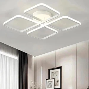 Avize - 60 cm Novem Kare Led Model- Beyaz Kasa - Günışığı