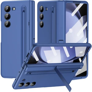 Seashell Digital Samsung Galaxy Z Fold6 5G Kılıf Stylus ve Temperli Cam Film-Safir ile Sert PC Telefon Kılıfı için (Yurt Dışından)