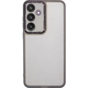 Seashell Digital Dksm Serisi Samsung Galaxy S24 Fe Kılıf Elektroliz Kamera Çerçevesi Tpu Telefon Kapağı-Şeffaf Siyah (Yurt Dışından)