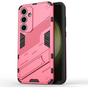 Seashell Digital Samsung Galaxy S24 Fe Kılıf Kickstand Hibrit Sert Pc Yumuşak Tpu Telefon Kapağı-Gül (Yurt Dışından)