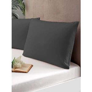 Pierre Cardin 2'Li Pamuk Saten Yastık Kılıfı Antrasit