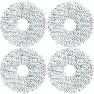 Xiaomi S10+/S10 Plus Fiber Mop Paspas,Xiaomi S10+/S10Plus Uyumlu 4 Adet Mop Paspas Yedek Parça,Roborock Q Revo Uyumlu Mop Paspas Fiber Bezi 4 Adet