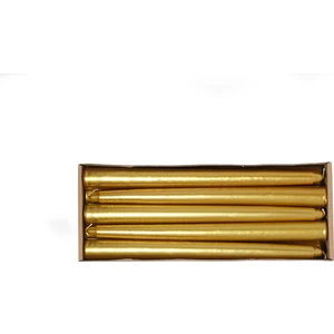 Mak Candle 10'lu Şamdan Varaklı Dekoratif ve Hediyelik Mum