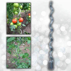 Aktepe Group 20 Adet 150 Cm Metal Spiral Bitki Destek Çubuğu Hobi Bahçesi Bitki Bağlama Teli Sebze ve Çiçek Teli
