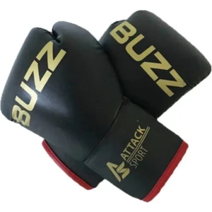 Attack Sport Buzz Serisi Unisex Suni Deri Şok Emici Antrenman ve Müsabaka Boks Eldivenleri