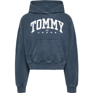 Tommy Hilfiger Kadın Tjw Vtg Varsity 1 Hoodie Sweatshirt - Mavi
