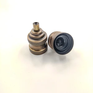 Retro Vitrini Dekoratif Metal Desenli Lale E27 Duy Eskitme Renk ve Demir Kablo Kilidi. (1 ADET)