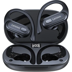 Thinkplus XT60 Kulak Kancalı Spor Bluetooth Kulaklık Dijital Ekranlı Gürültü Azaltma Kulaklık - Siyah (Yurt Dışından)