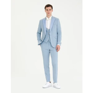 Pierre Cardin Erkek Açık Mavi Yelekli Damatlık Smokin 50268515-VR003