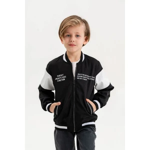 Gold Class Kidswear Çift Cepli Fermuarlı Kolej Su Geçirmez Erkek Çocuk Ceket