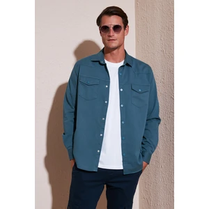 Pamuklu Regular Fit Çift Cepli Gömlek Erkek Gömlek CF24W116927