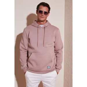 Slim Fit Kapüşonlu Kanguru Cepli Içi Tüylü Yumuşak Şardonlu Sweat Erkek Sweat 5905281