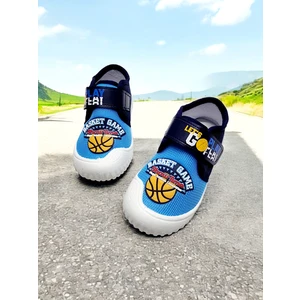 Çocuk Günlük Basket Game Temalı Cırtlı Panduf