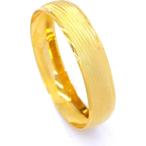 Bz Burgu Zincir Bz 22 Ayar Altın Kaplama 15MM Dikey Çizgili Bilezik Kalınlık BLZ-1151